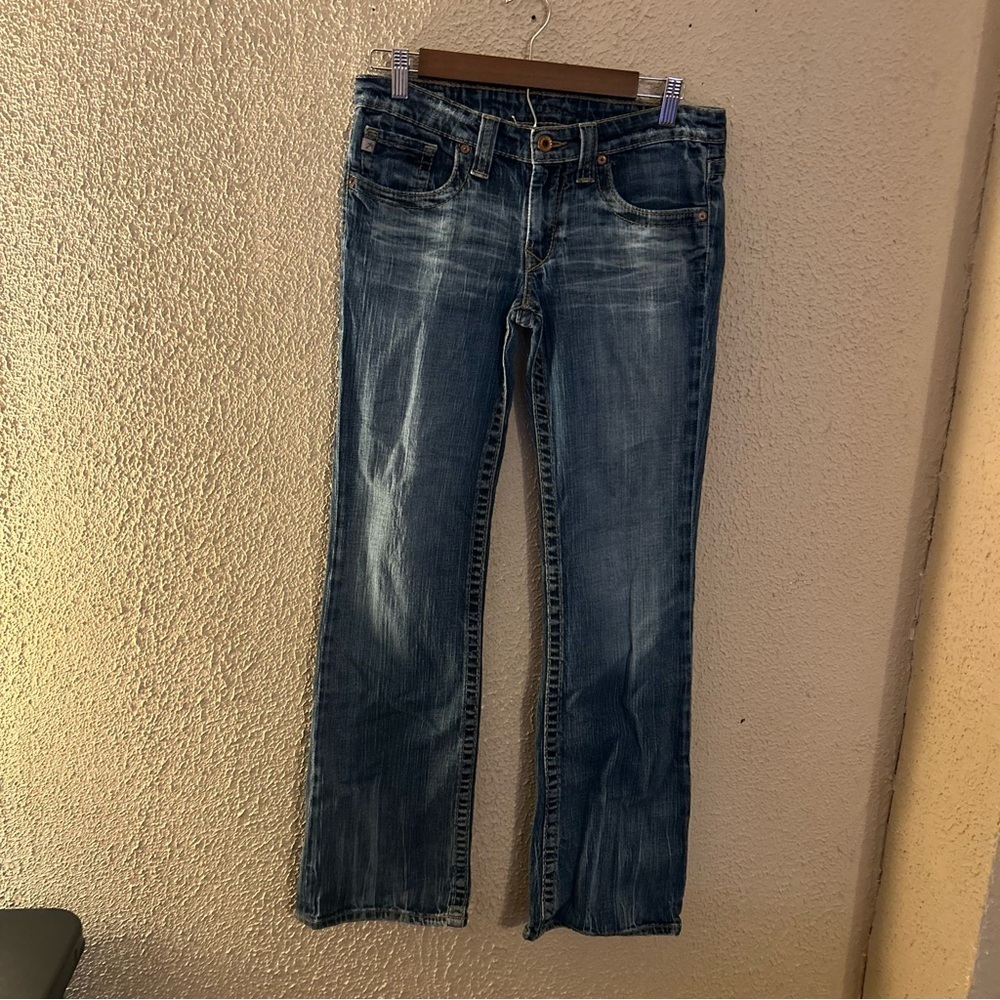 Big Star Women's Straight Leg Casey Jeans Size 28R Embroidered Back Pockets